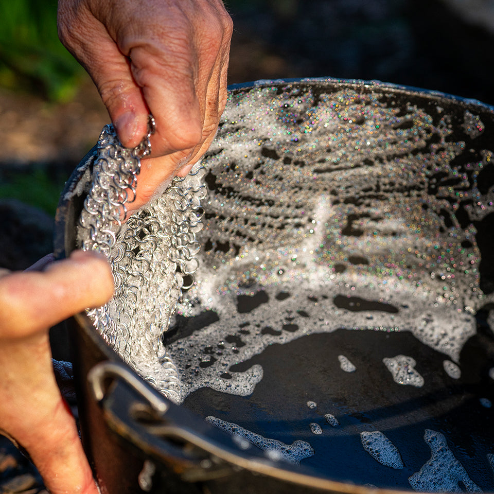 Wooshka Chain Mail Pot Scrubber - Stoves & Cooktops - Wooshka - Hunter Valley Heating 