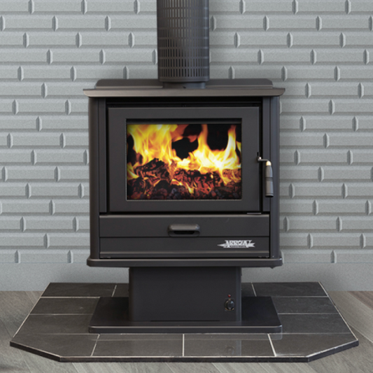 ARROW 1800 SATIN BLACK FREESTANDING WOOD HEATER