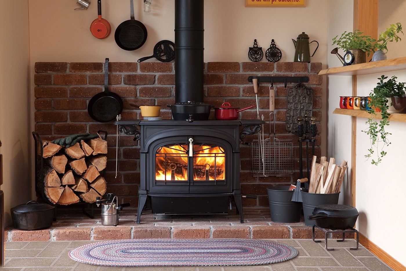 ENCORE WOOD BURNING STOVE FIREPLACE