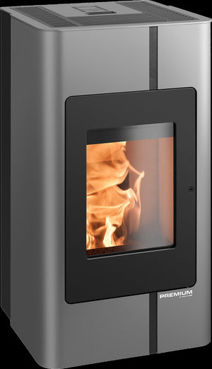Euro BOTANY Pellet Heater firebox and flame